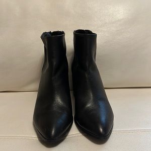 STEVE MADDEN JILLIAN BLACK LEATHER SIZE 8.5